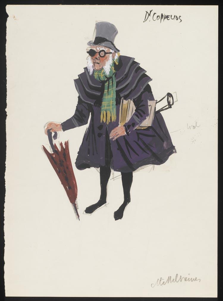 Kostuumontwerp voor Dr. Coppelius uit Coppelia (leo Delibes)