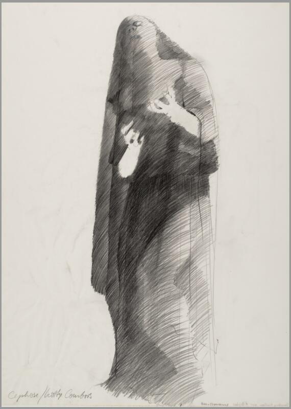 Kostuumontwerp voor Cephise uit Andromache (Jean Racine)