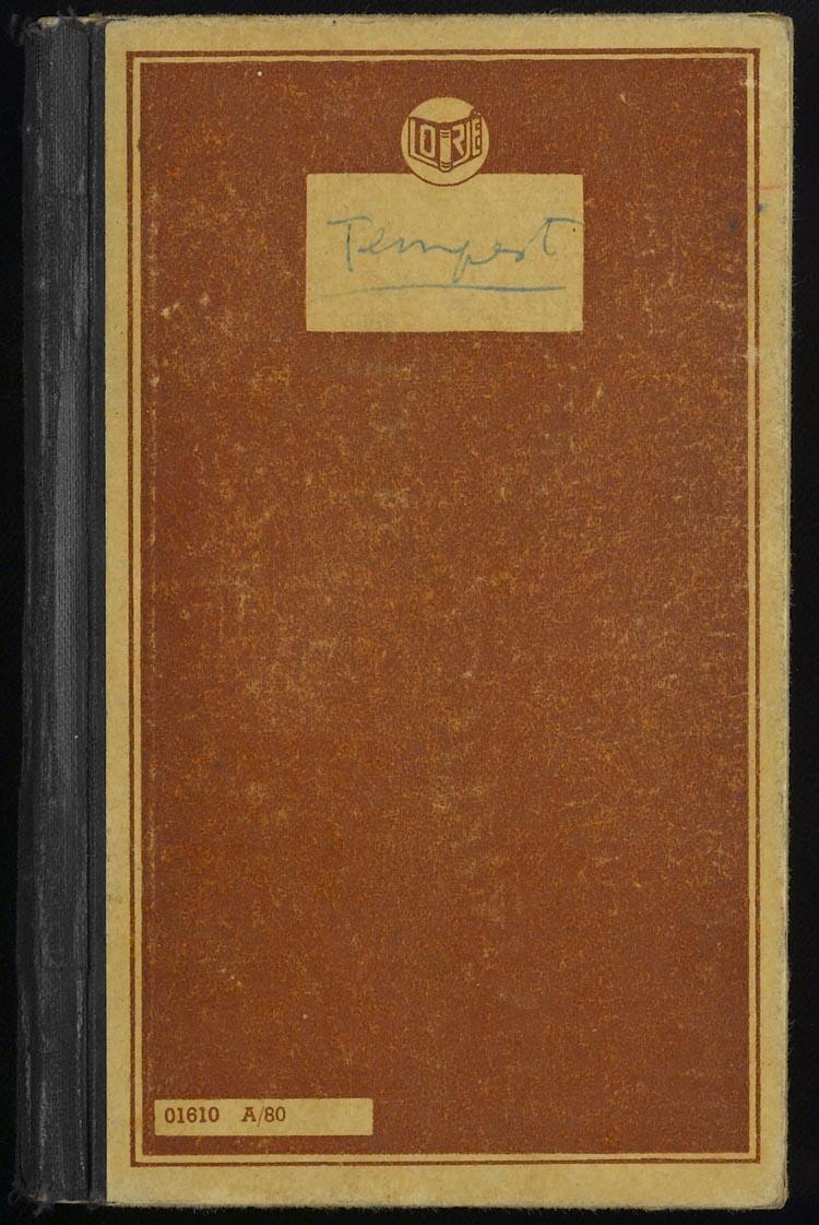 Notities en decor- en kostuumontwerpen voor De Storm (The Tempest, William Shakespeare) door  W. Westerman Holstijn-van Hettinga Tromp