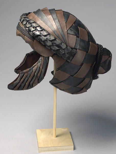 Helm gedragen door Siem Vroom als Oidipous 1 of Teiresias 2  in Oidipous Oidipous (Harry Mulisch)