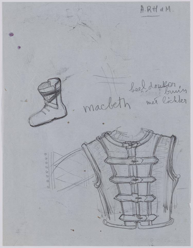 Kostuumontwerp voor een borstharnas in Macbeth