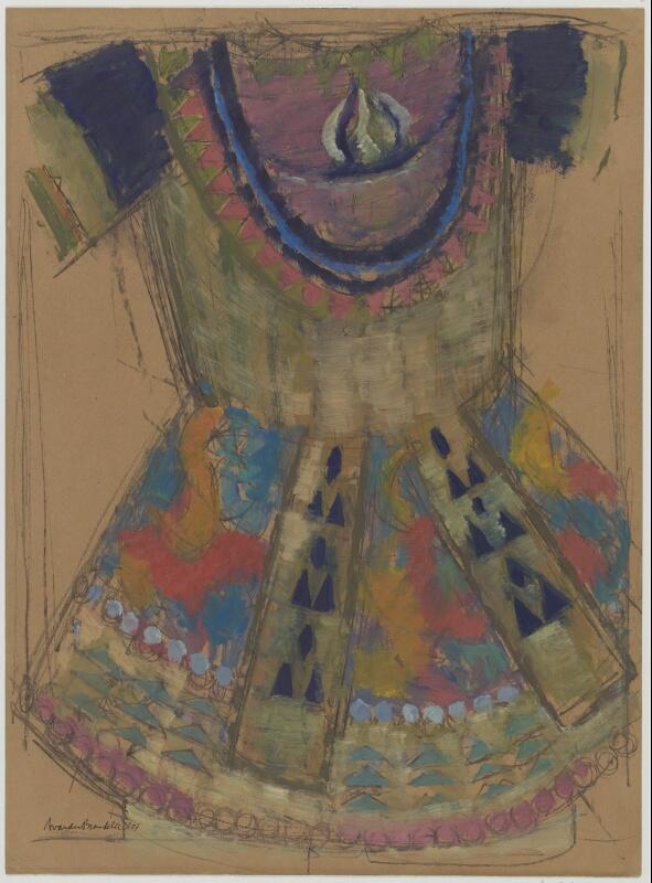 Kostuumafbeelding van Nijinsky in Le Dieu Bleu