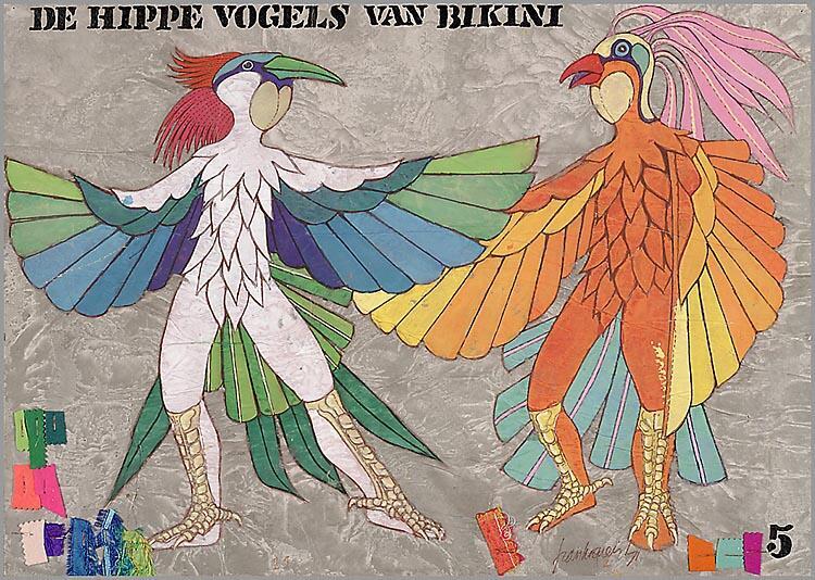 Kostuumontwerp voor De hippe vogels van Bikini
