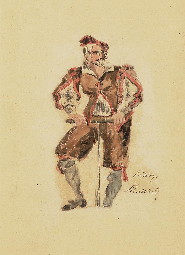 Kostuumontwerp voor Maurits uit Victorijn of het Weeskind en de moordenaar