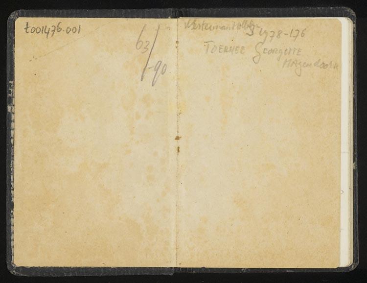 Notities en kostuumontwerpen voor Georgette Hagendoorn door W. Westerman Holstijn-van Hettinga Tromp