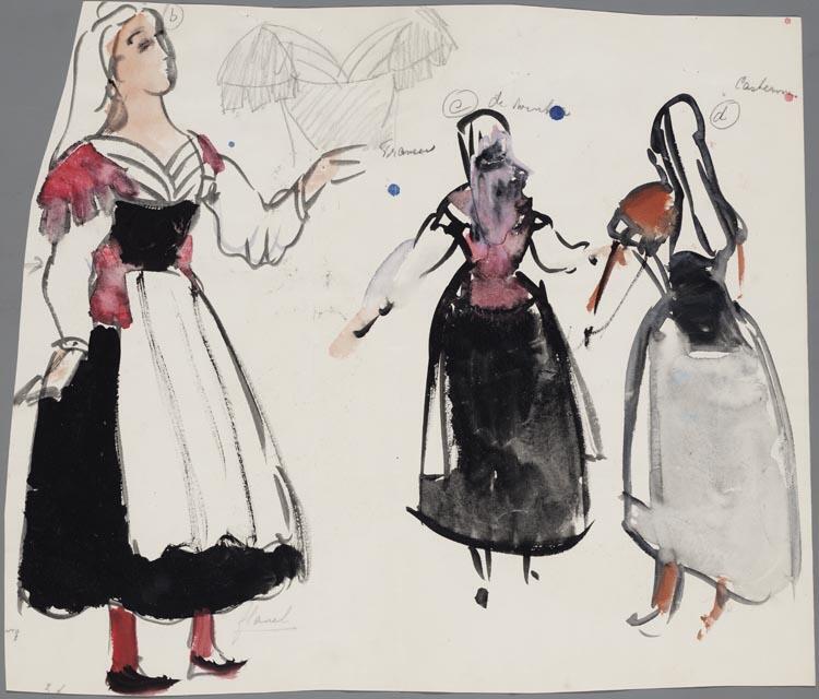 Kostuumontwerpen voor L'Elisir d'amore