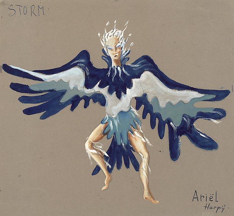 Kostuumontwerp voor Ariël uit De Storm