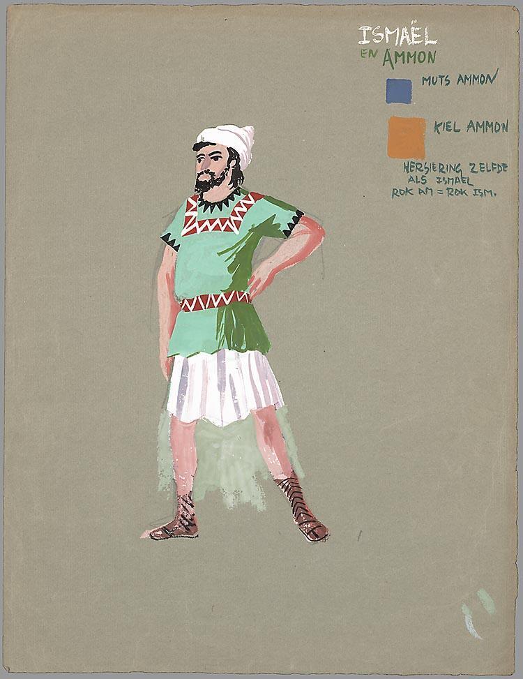 Kostuumontwerp voor Ismaël in De poort van Ishtar