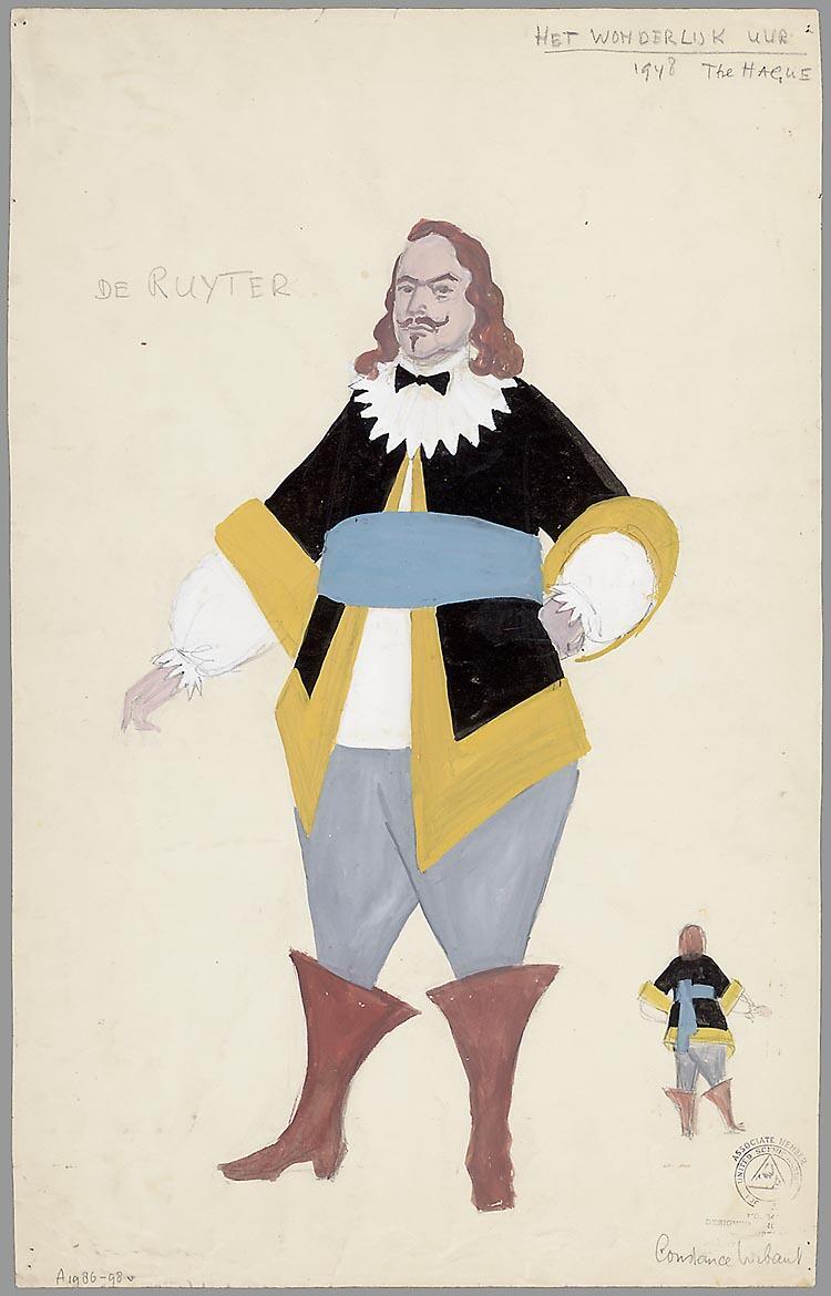 Kostuumontwerp voor de Ruyter uit Het wonderlijk uur