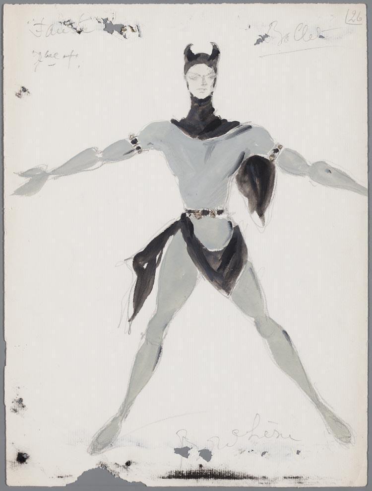 Kostuumontwerp voor het ballet in Faust