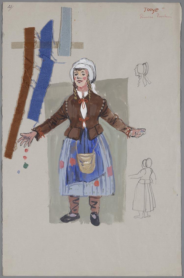 Kostuumontwerp voor De Spaansche Brabander (Gerbrand Adriaensz Brederoo)