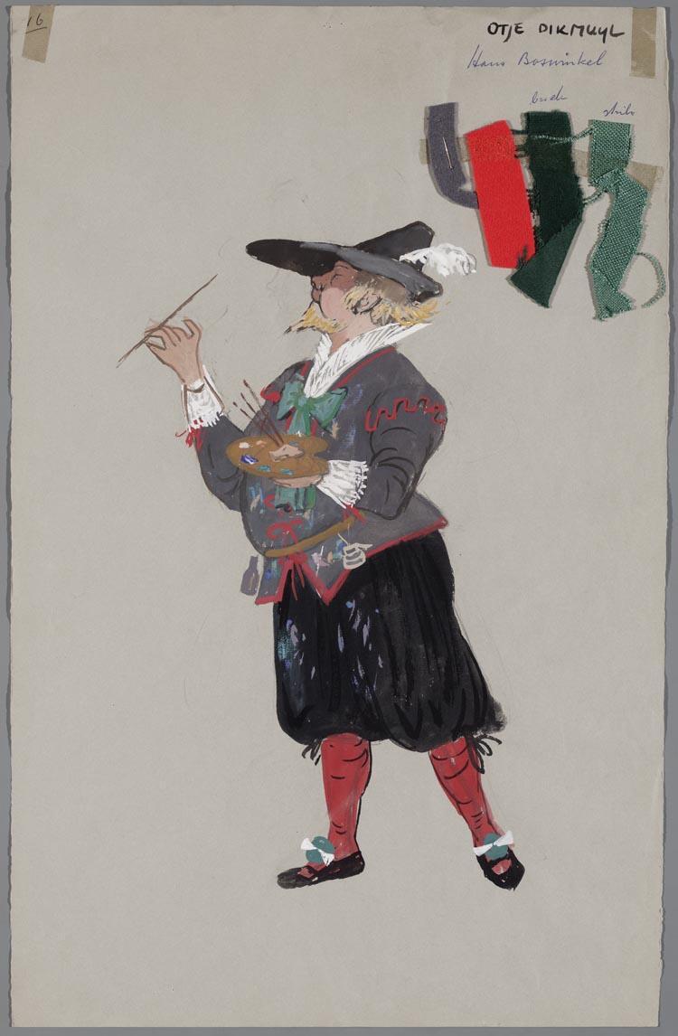 Kostuumontwerp voor De Spaansche Brabander (Gerbrand Adriaensz Brederoo)