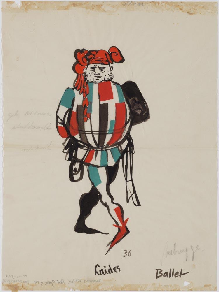 Kostuumontwerp voor Laides uit François Villon