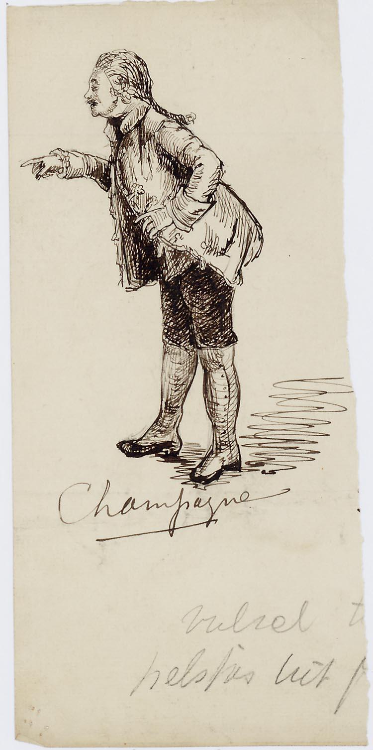 Kostuumontwerp voor Champagne