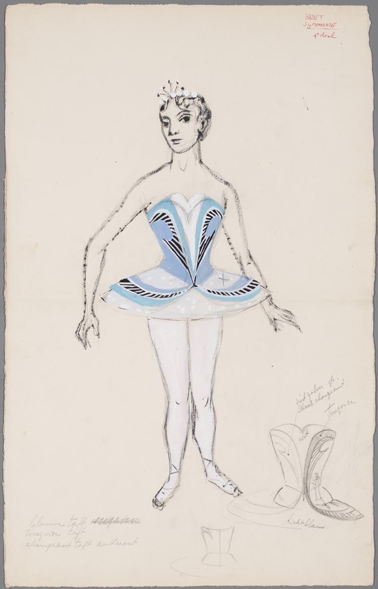 Kostuumontwerp voor het ballet uit Palais de Cristal (Georges Bizet)