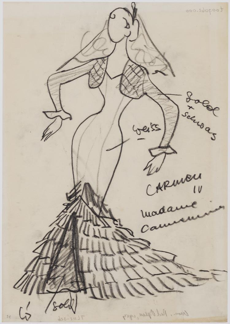 Kostuumontwerp voor Carmen
