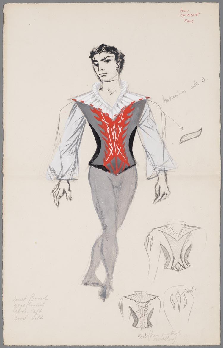 Kostuumontwerp voor het ballet uit Palais de Cristal (Georges Bizet)