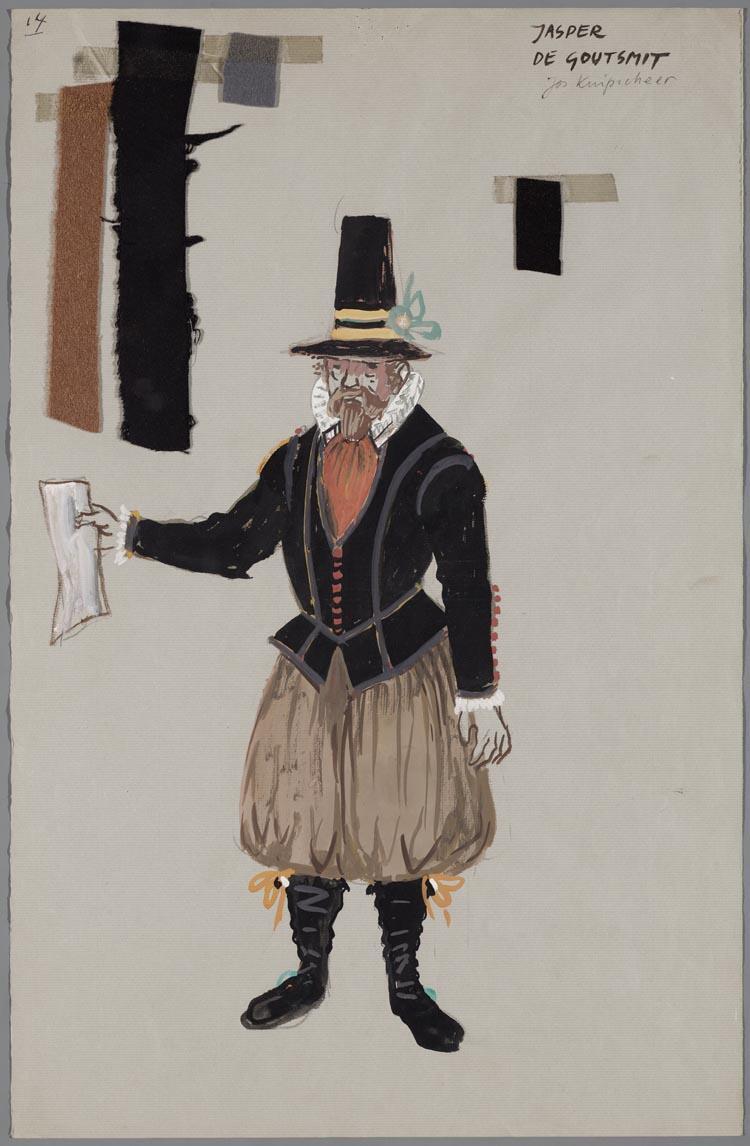 Kostuumontwerp voor De Spaansche Brabander (Gerbrand Adriaensz Brederoo)