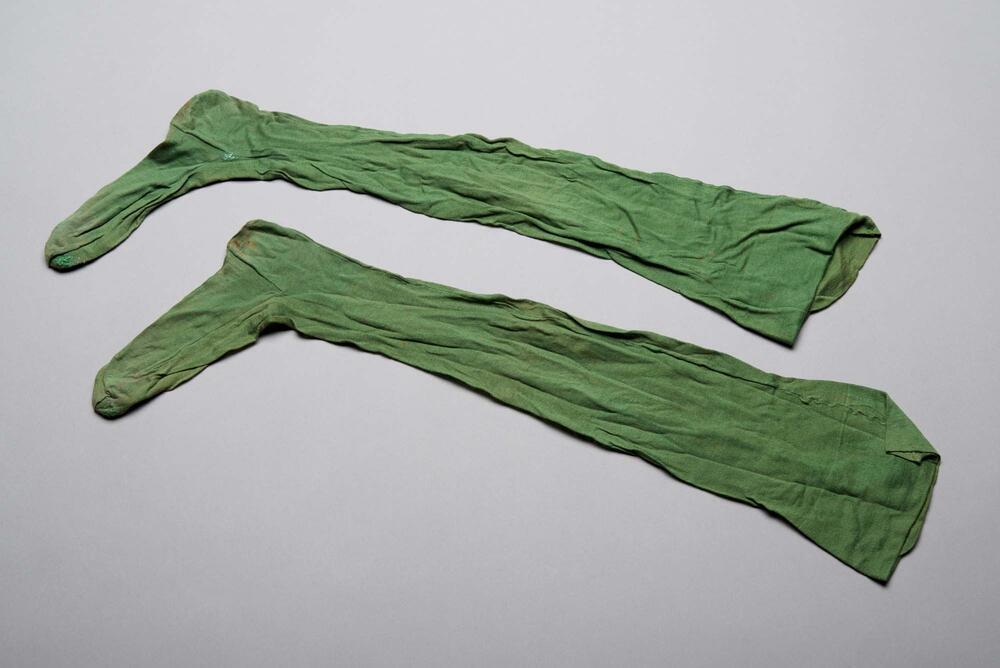 Gebreide kousen groen