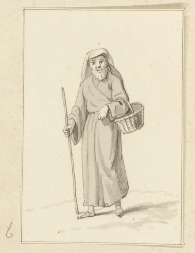 Italiaanse kostuums: oude man