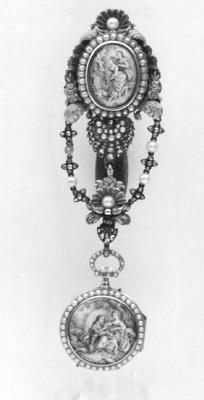 Horloge met châtelaine