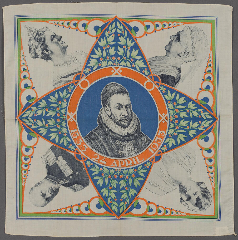 Herdenkingsdoek t.g.v. geboortejaar Willem van Oranje