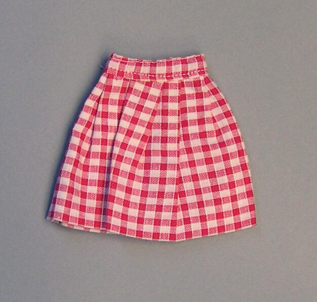 Geruite rok (van Barbiepop)