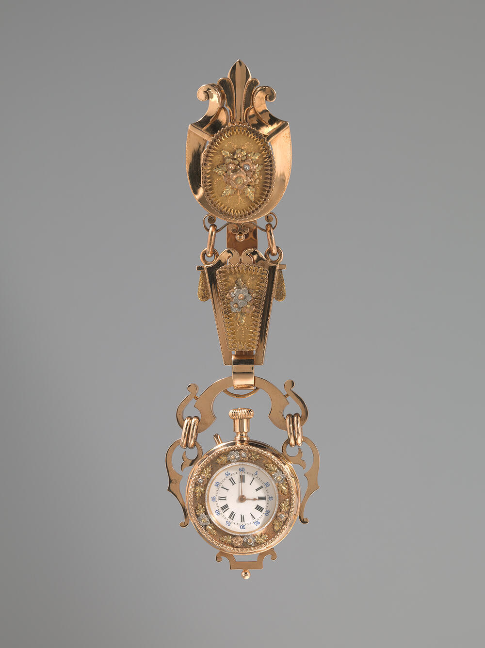 Horloge met châtelaine