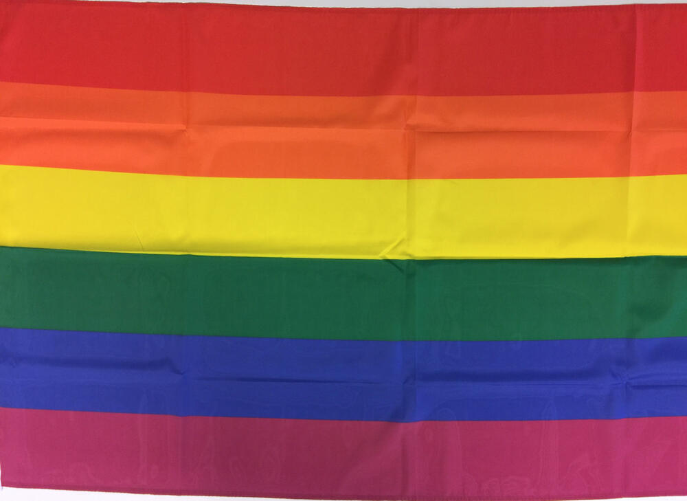 De regenboogvlag, internationaal symbool van de LGBTI-community
