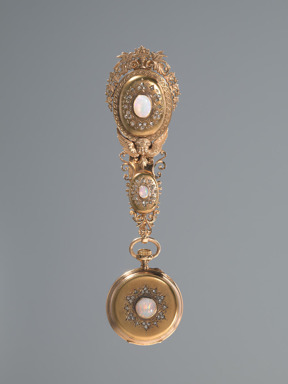 Horloge met châtelaine