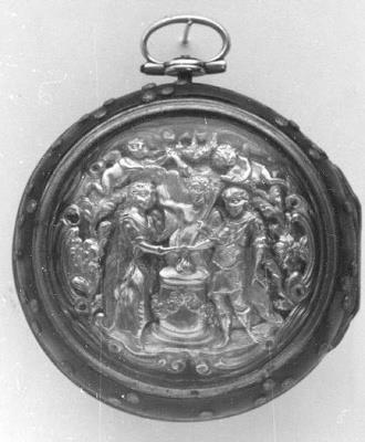 Horloge met dubbele overkast