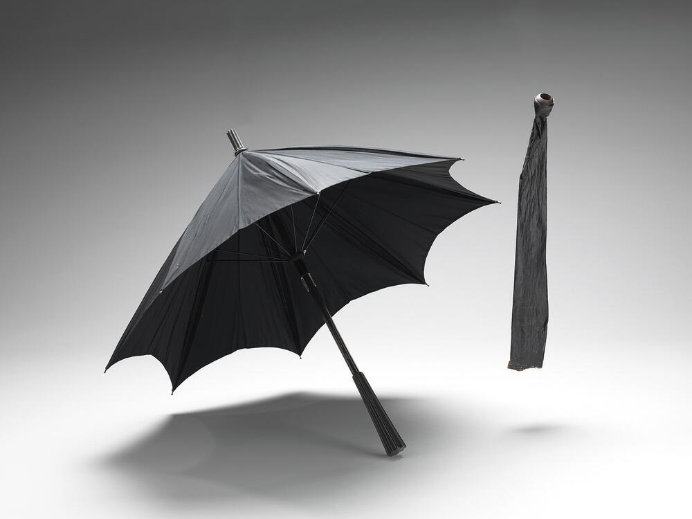 Parapluie met zeildoek hoes