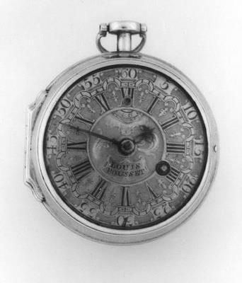 Horloge met twee wijzerplaten