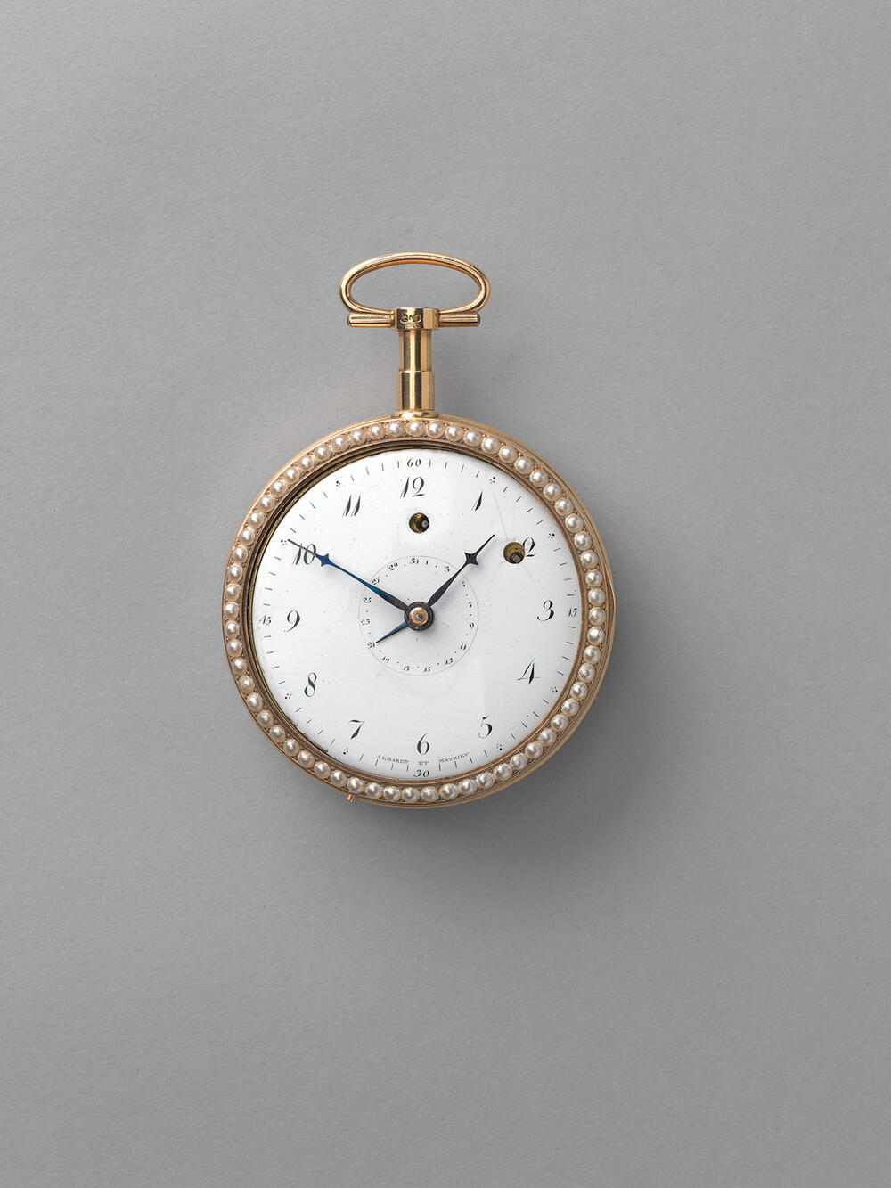 ‘Zingende vogel’ horloge, met aan de achterzijde een vogel die uit het horloge springt