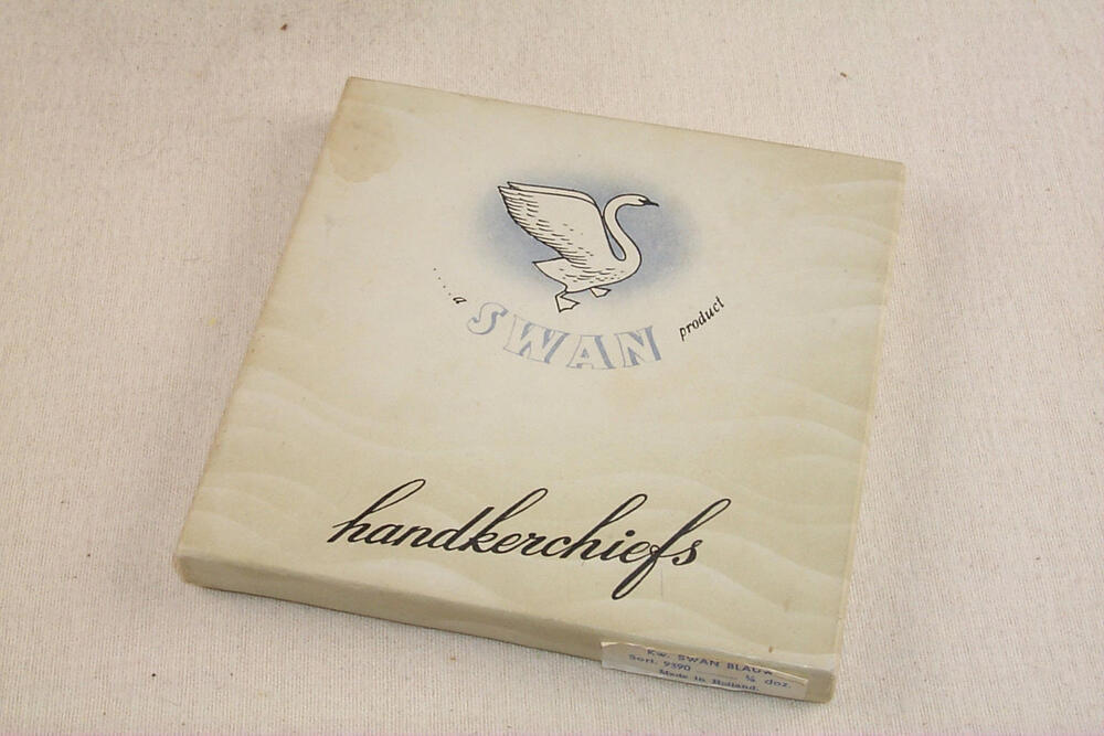 Swan-zakdoeken in doosje