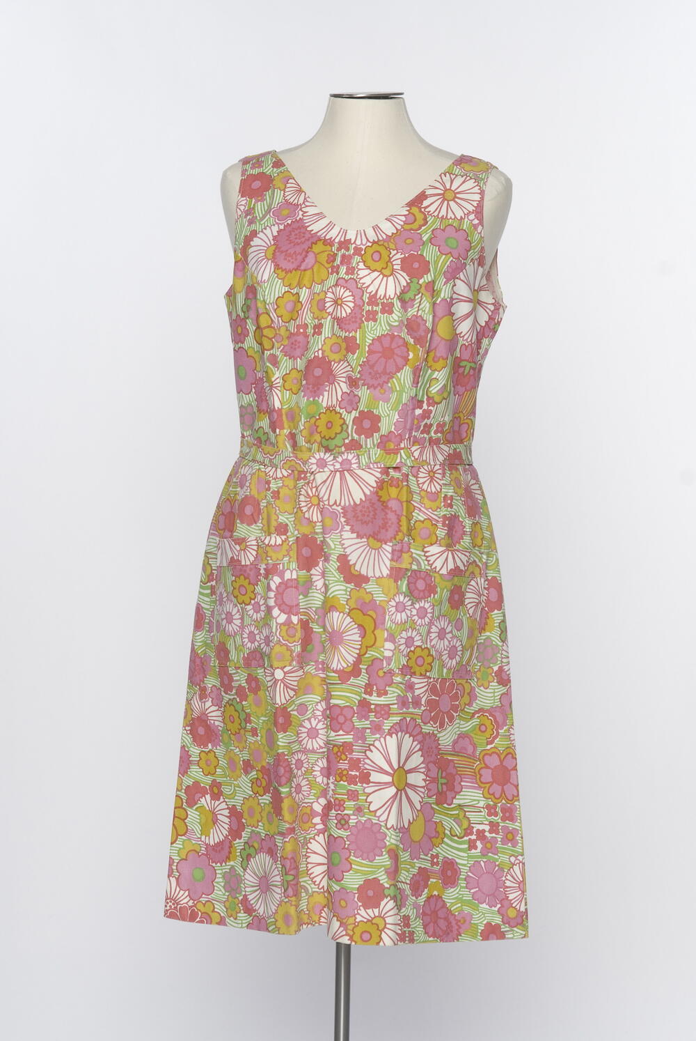 Jurk 'Aglaia', roze/groen