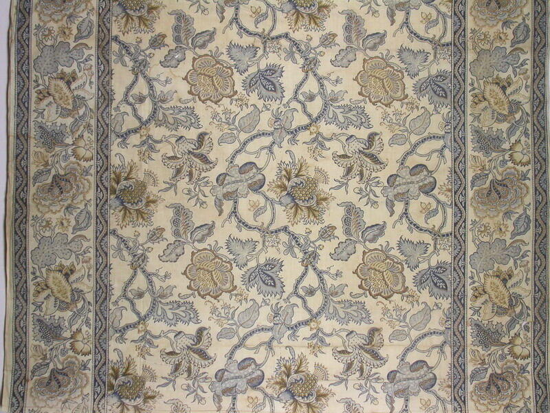 Doek met plant- en bloemmotieven