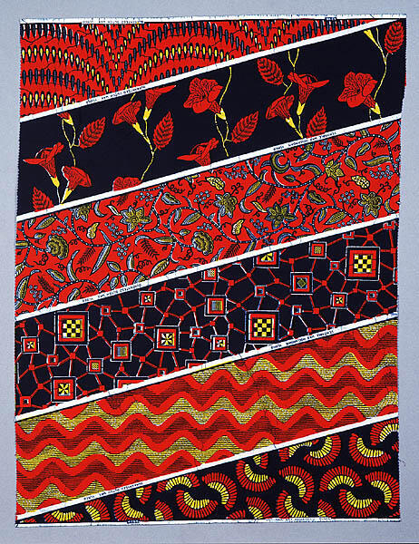 Staal-yard in patchworkdessin (dessin 4298)
