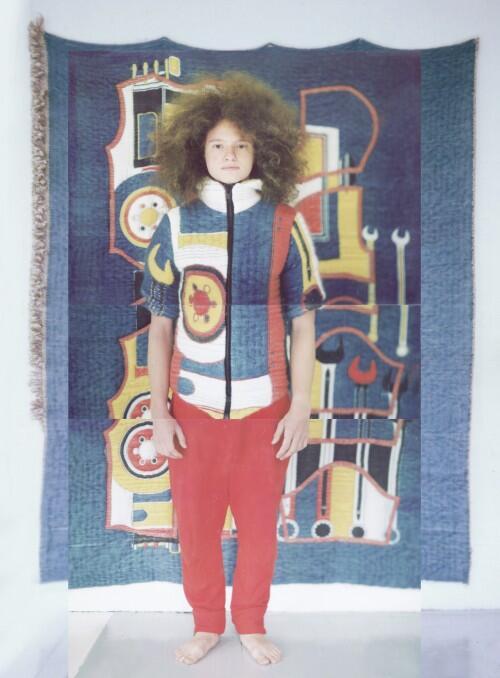 Veelkleurige kinderjas uit de collectie 'Ready-Made'