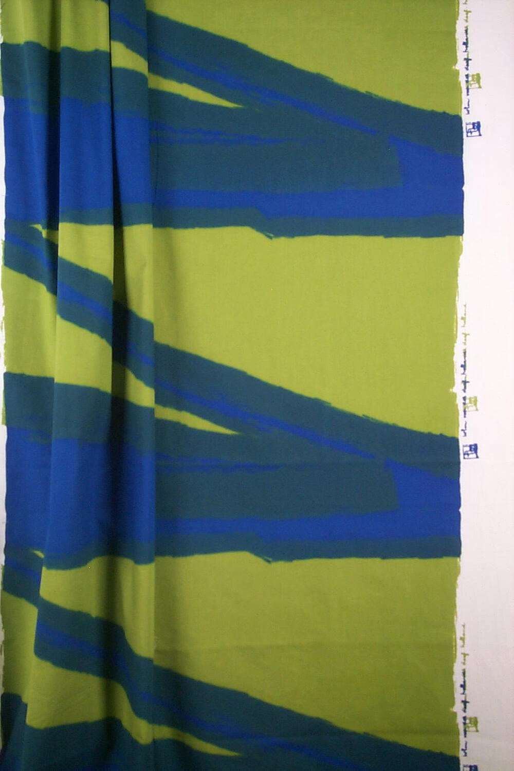 Witte lap met zigzag-patroon