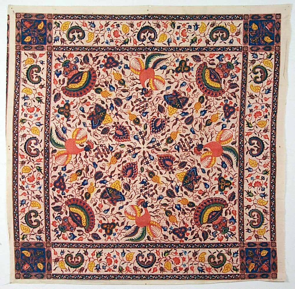 Hoofddoek met batikmotieven