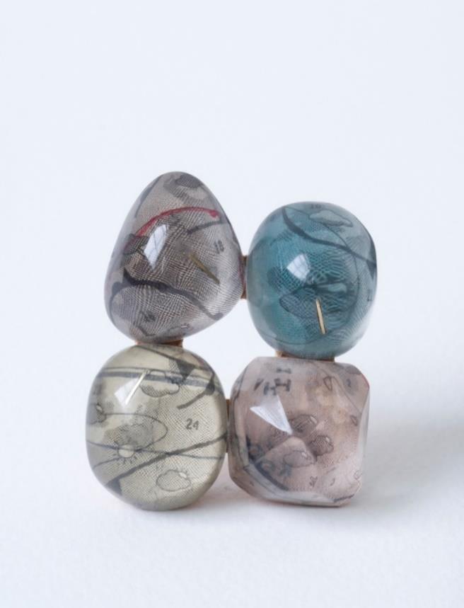 4 jaargetijden broche