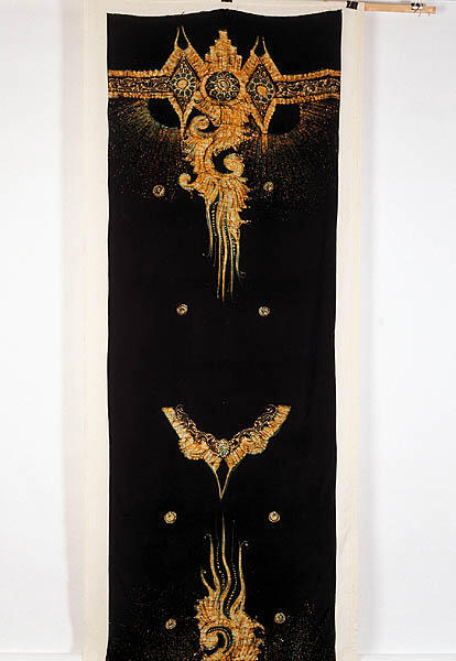 Staal kledingstof, batik