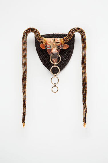 Broche 'Texas Longesthorns' uit de serie 'Once upon a time in my West' (part 2)