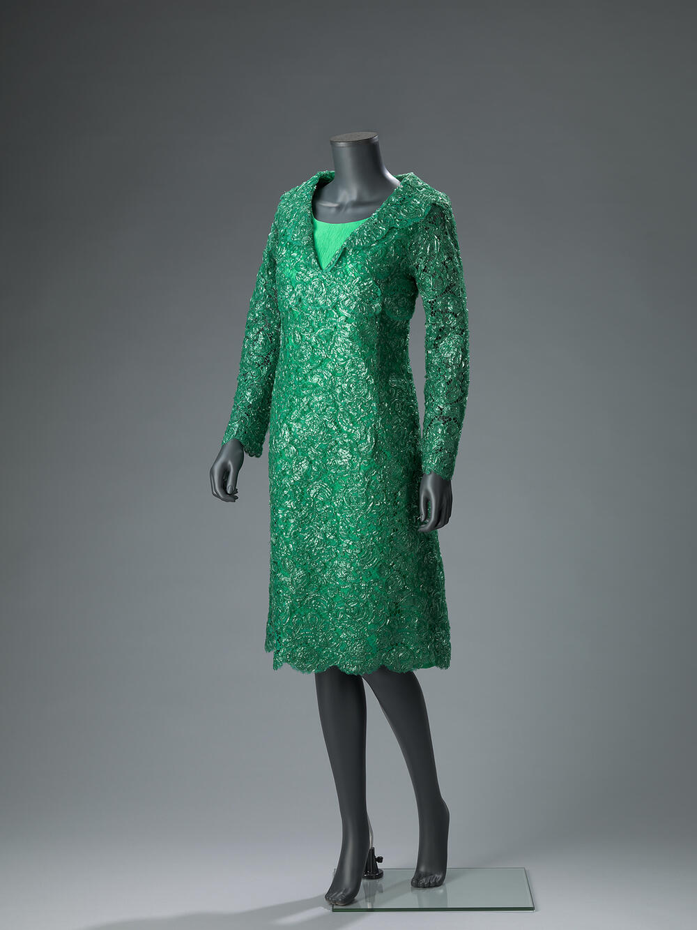 Groene cocktailjurk