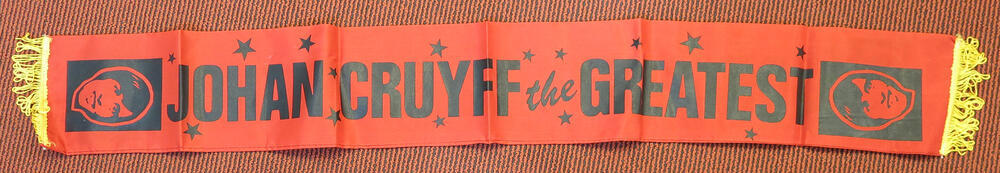 Sjaal 'Johan Cruyff the greatest'