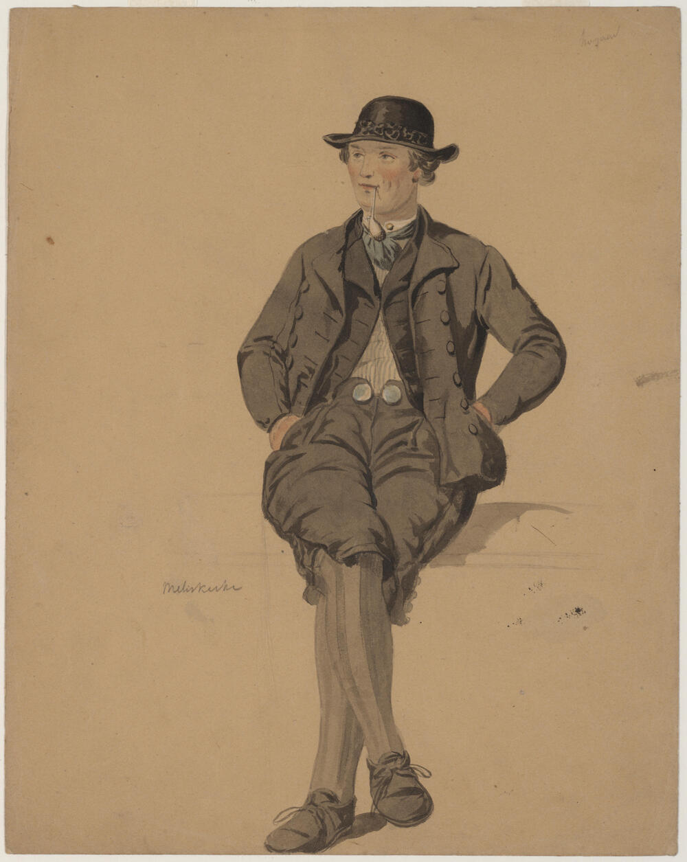 Man in dracht van Meliskerke