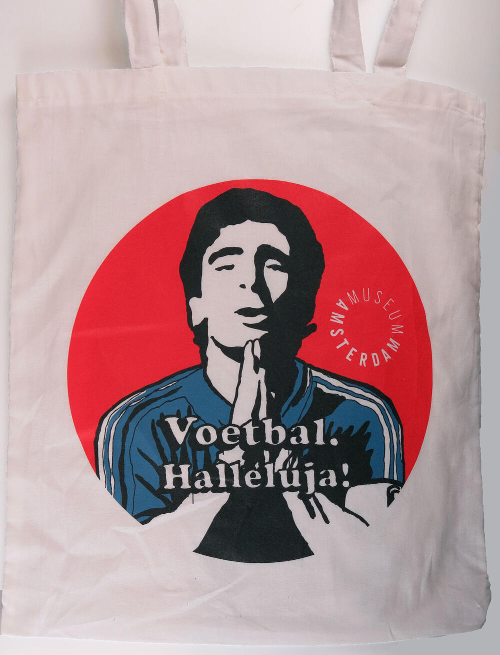 Tasje ter promotie van tentoonstelling 'Voetbal Halleluja!'