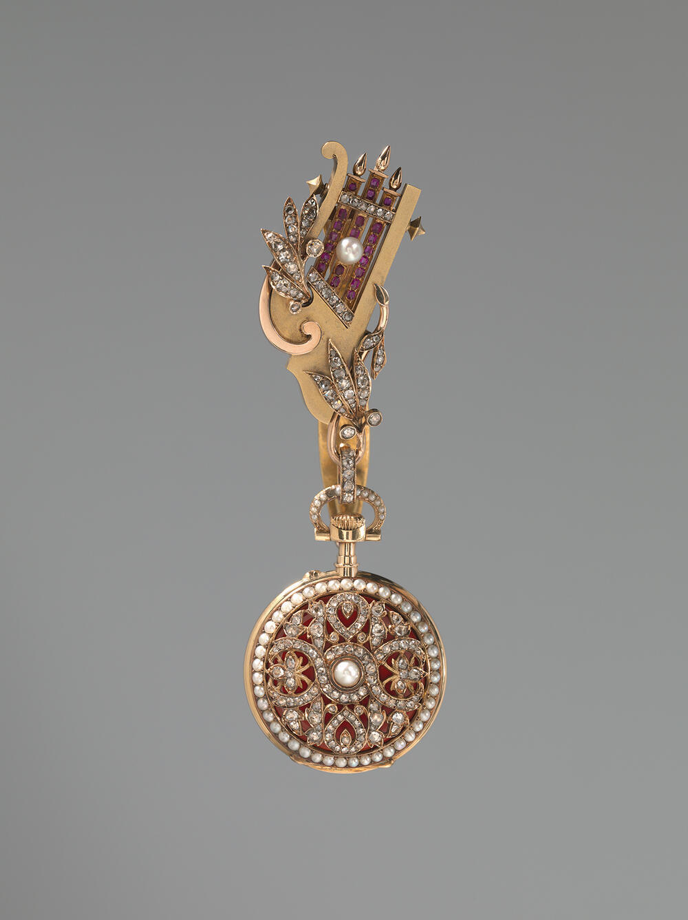 Horloge met châtelaine