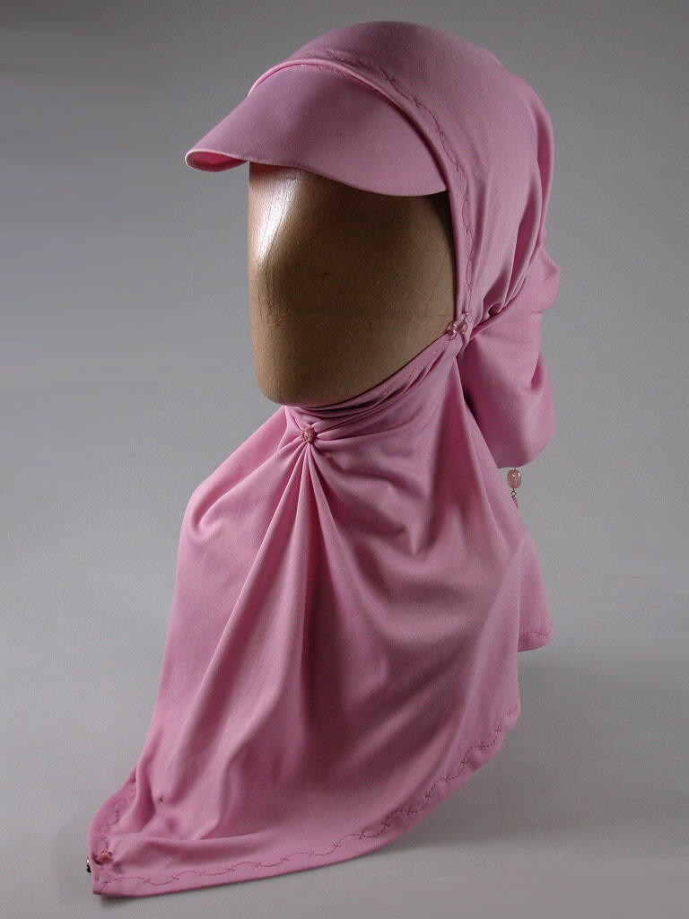 Hoofddoek met zonneklep